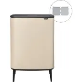 Brabantia Poubelle Tactile Hi, Poubelle, Beige