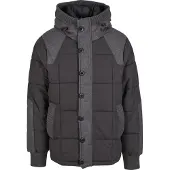 Brandit Veste d’hiver 'Garret' gris / noir