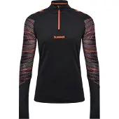 Hummel hmlBLAZE PRO TRAINING HALF ZIP BLACK/ORANGE XL