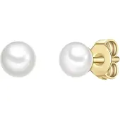 Glanzstücke Boucles d'oreilles jaune d'or / blanc