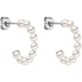 Purelei Boucles d'oreilles 'Pure Soul' argent / blanc perle