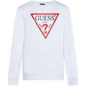 GUESS Sweat rouge / noir / blanc