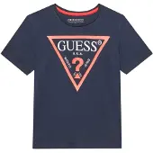 GUESS T-Shirt marine / rouge / blanc