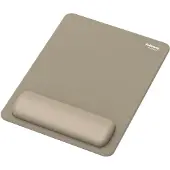 Fellowes Tapis de souris Breyta XL, avec repose-poignets et protection Microban, caoutchouc, L 280 x l 210 x H 17,5 mm, beige sable