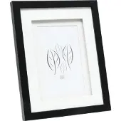 Deknudt Frames S65KK2 noir 13x13 bois double passe-partout (22.50 x 22.50 cm)