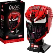 LEGO 76199 Marvel Spider-Man Carnage Mask Kit de construction pour adultes, objet de collection, idée cadeau pour les collectionneurs