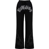 Ed Hardy Pantalon gris clair / noir