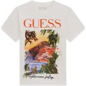 GUESS T-shirt Garçon Pure White