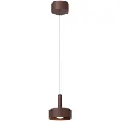 Lucide Lampe pendante de conception Lenz brun rouille Ø 11cm IP54