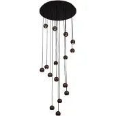 Lucide Lampe pendante Vide Design Montana 16 café clair