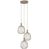Lucide Esterel 13-Light Suspension Taupe