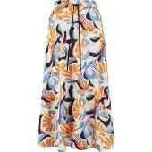 Urban Classics Jupe bleu clair / jaune pastel / rouge vif / noir