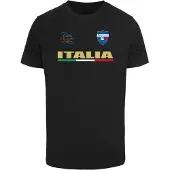 Mister tee T-Shirt 'Italia' moutarde / vert / rouge feu / noir