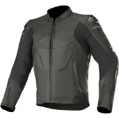Alpinestars Veste En Cuir Caliber Black, Taille: 56