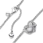 Pandora Collier Coeur Infini Scintillant