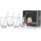 Ritzenhoff & Breker Set Gin + Paille 8pcs., Pailles, Transparent