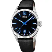 Lotus Montre pour hommes Classic luxe élégant en cuir noir UL18693/6