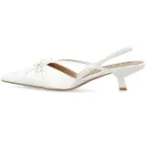 Bianco Escarpins à bride arrière 'Kristin' blanc