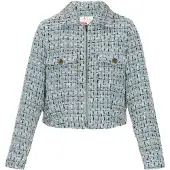 IZIA Veste mi-saison 'Festival' bleu clair / vert pastel / rose / noir