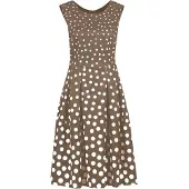 MADELEINE Robe brocart / blanc cassé