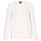 Dreimaster Chemisier blanc cassé