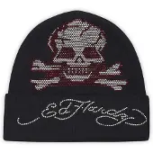 Ed Hardy Bonnet noir