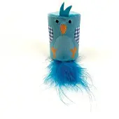 Happy pet Tabby Patch : hochet pour oiseaux et rouleau bleu