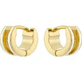 Ted Baker Boucles d'oreilles 'Rolo' or / blanc