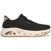 SKECHERS pour femme. 190113 Baskets Uno Glide Step Glide Glide On Air noirs (36), Plat, Lacets, Casuel
