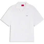 HUGO Chemise Oversized en coton au toucher papier