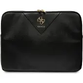 GUESS Manchon GUCS14ZPGSTEGK 14" czarny/black Triangle 4G (14"), Sac pour notebook, Noir