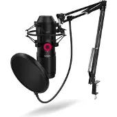 Krom Kapsule With Stand Microphone Noir
