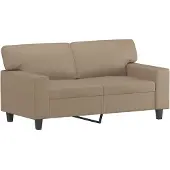 vidaXL Canapé 2 places cappuccino brun 120 cm similicuir