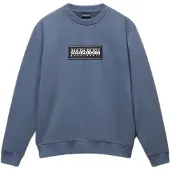 Napapijri Box Logo Sweatshirt Bleu S Homme