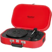 Trevi SALLY WIRELESS STEREO TURNTABLE USB AUX-IN RECHARGEABLE BATTERY TT 1020 BT RED