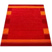 Paco Home Tapis salon à poils courts, motif ethnique géométrique, fait main, Gabbeh, dimensions 120 x 170 cm