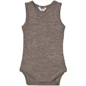 Joha Body s/m - Laine - Marron Chiné - - 60 - Body Sans Manches