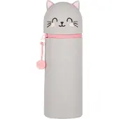 Legami Trousse en Silicone Souple 2-en-1 - Kawaii, Kitty