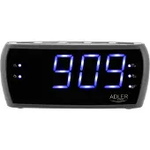 Adler Réveil radio LED FM/AM avec double alarme et fonction snooze Réveil LED