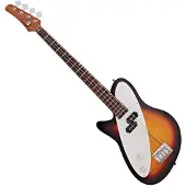 Hartwood Satellite Left Handed Bass Guitar Sunburst