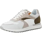 Marco Tozzi Baskets basses noisette / gris clair / olive / blanc