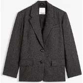 Bonprix Blazer oversize en viscose mélangée