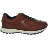 Bugatti Homme Timon Trainers Cognac/Dark Blue