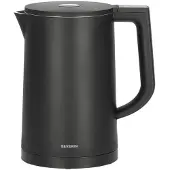 Severin WK 3483, 1,7 l, 2200 W, noir, plastique, acier inoxydable, température réglable, indicateur de niveau d'eau