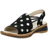 Ara Sandales noir / argent