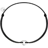 Glanzstücke Bracelet noir / argent