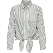 ONLY Chemisier 'ONLLECEY' gris / blanc