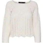 Vero Moda Pull-over 'GINGER' blanc cassé