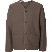 Selected Vestes en maille marron