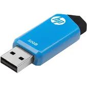 HP Pendrive - - V150W - USB 2.0 - Bleu - Compatible Windows et Mac OS